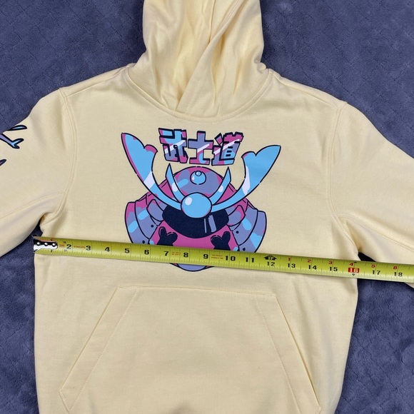 Kids Yellow Graphic Hoodie Size 8 - Picture 8 of 13